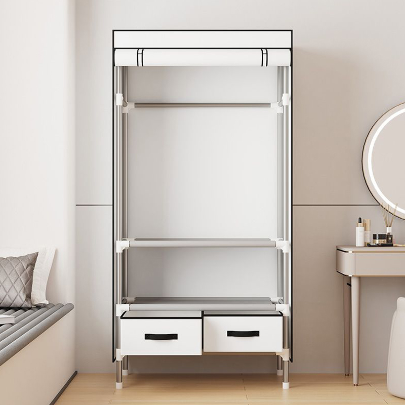 简易衣柜家用卧室出租屋防尘收纳