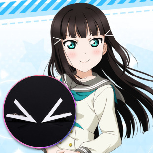 Love Live! Sunshine!! 水团 Aqours 黑泽黛雅 发夹cosplay白发夹