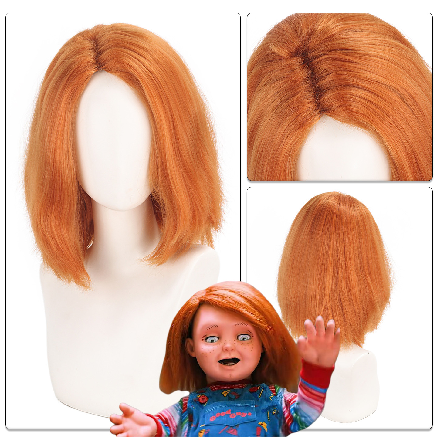 鬼娃回魂恰吉COSPLAY假发