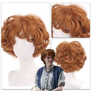 怪奇物语 薇姬COS假发 暗橘色短卷发 Vickie 拉拉子罗宾