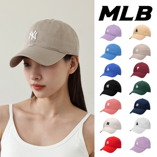 韩国MLB帽子正品2026新款软顶小标运动帽休闲鸭舌帽NY棒球帽CP77