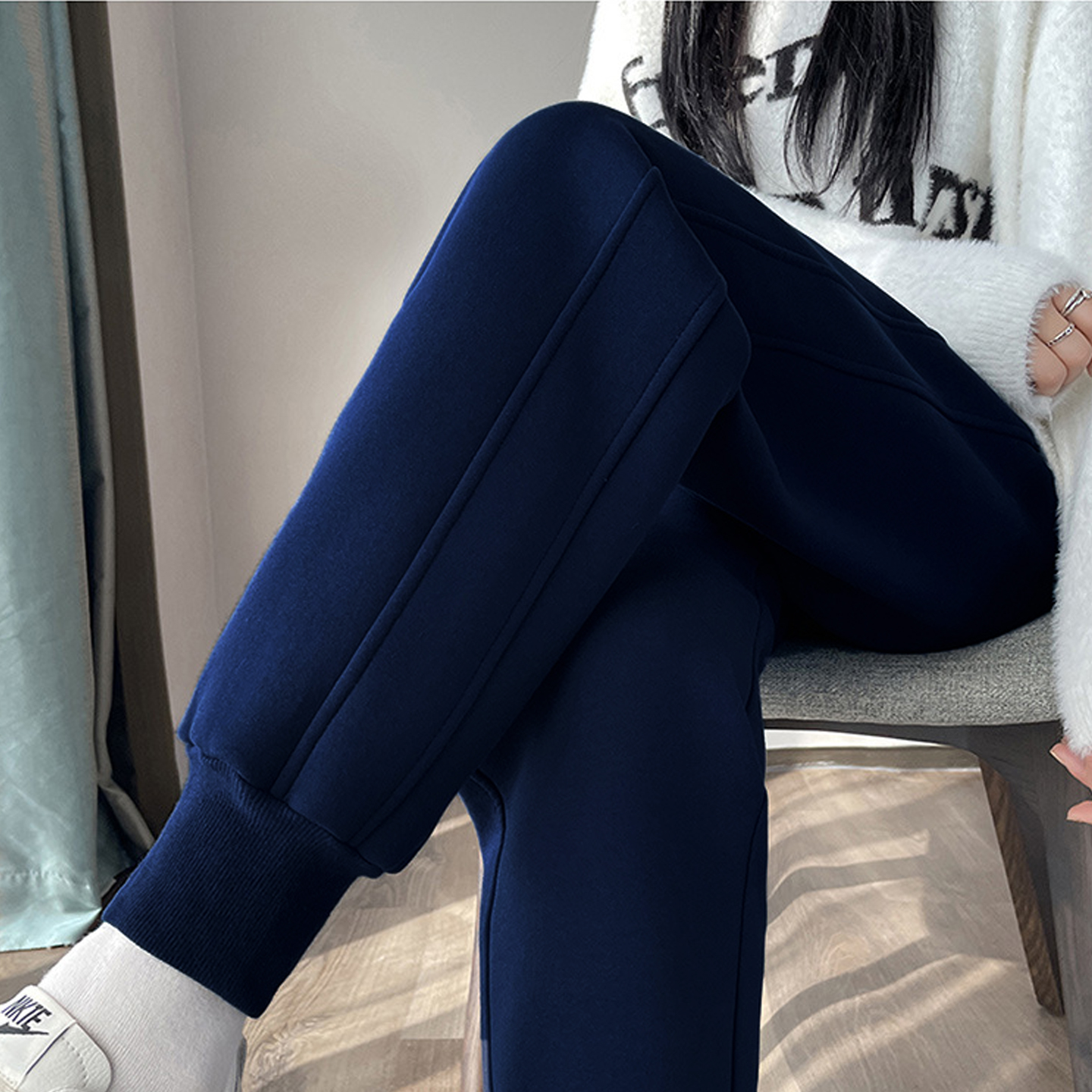 秋冬束脚运动裤女2025新款高腰