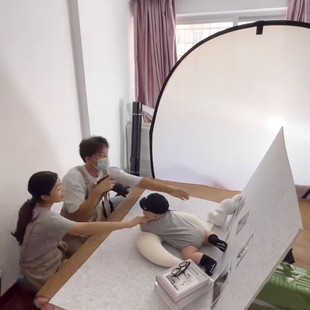 上门百天照便捷式拍摄台毛毡板家庭拍摄背景板百天宝宝拍照神器