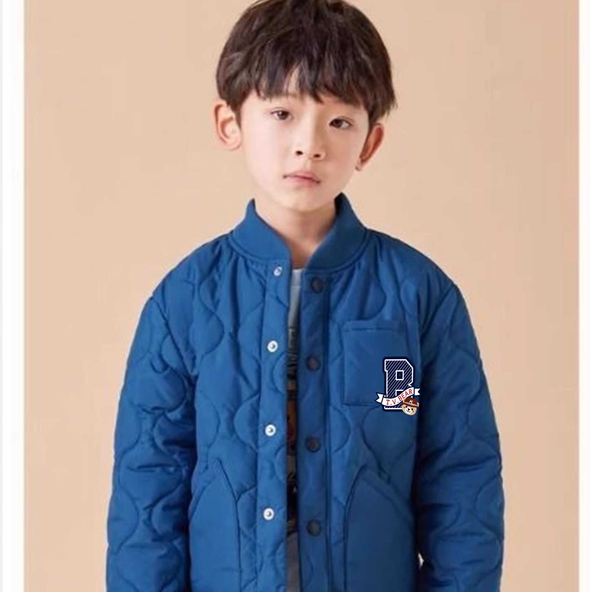 童装2024秋冬新款男童装棉服中大童立领韩版加厚休闲外套童棉衣潮