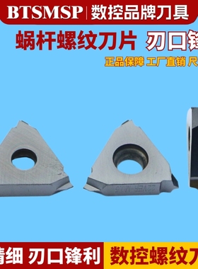 蜗杆螺纹刀片外螺纹车到片车床40度螺纹车旋风铣刀蜗杆22VERM0.4