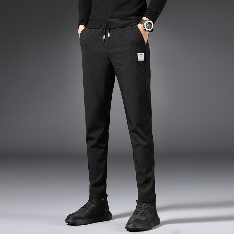 秋季新款男士休闲裤弹力宽松长裤春秋装修身小脚运动裤子韩版潮流在类目 男装, 休闲裤中 - 来自Buy2taobao.com提供专业的淘宝代购服务