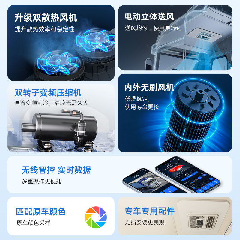 歌谷2026新款驻车空调D26卡车货车车载移动制冷专车专用驻车空调