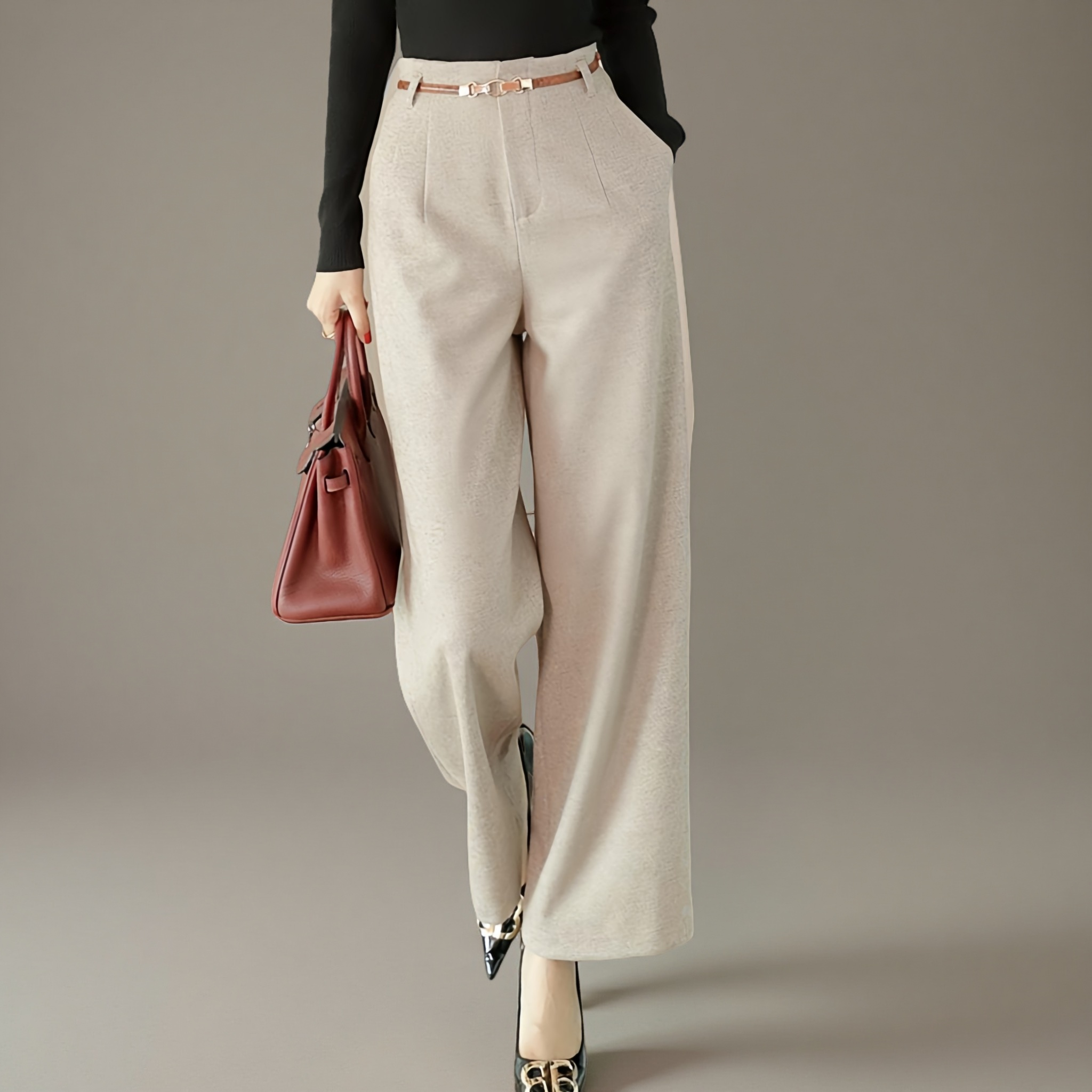 外贸品牌专柜洋气显气质西装裤