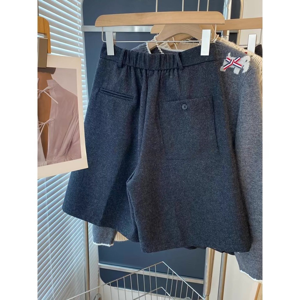 气质高腰显瘦五分裤短裤靴裤女