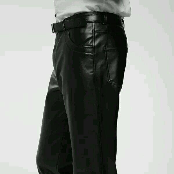 Pantalon cuir homme - Ref 1493403 Image 5