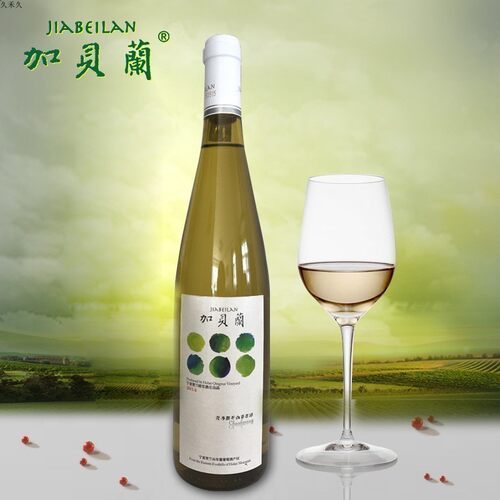 宁夏红酒晴雪酒庄加贝兰霞多丽2018干白葡萄酒国产750ml单 - 封面
