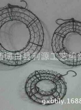 圣涎多肉铁丝多肉圆环悬挂花盆
