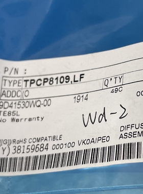 TPCP8109LF SOT23-6全新原装现货可直拍