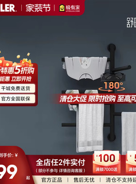 科勒家用安得适、齐悦卫生间烘干电热毛巾架小号带储物盒35635T