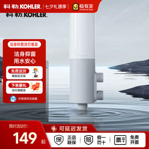 科勒前置过滤器智能马桶智能马桶盖净水过滤洁身滤芯33028T