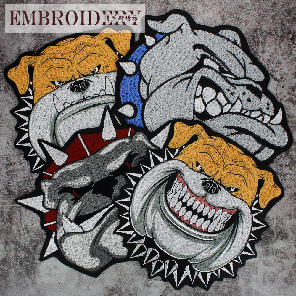 时尚刺绣哈巴狗布贴衣服diy修补破洞装饰 情侣百搭衬衣贴 有背胶