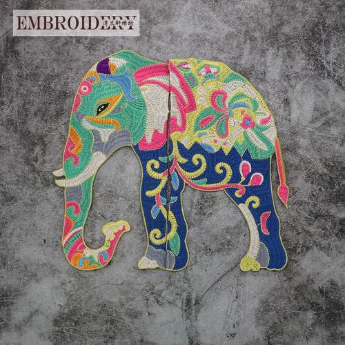 时尚中国风重工刺绣分体布贴