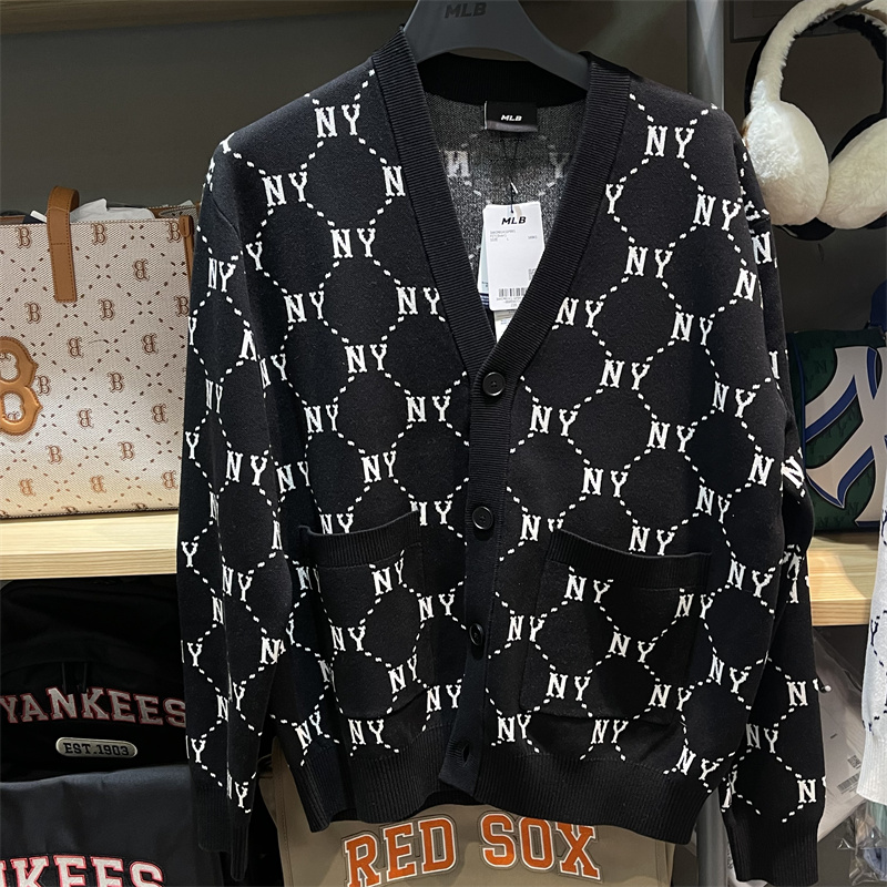 MLB男舒适休闲宽松针织开衫外套