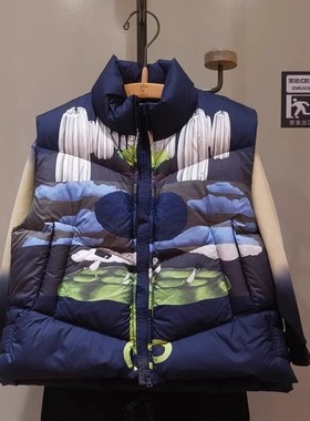 jnbybyjnby江南布衣冬季男女童童装印花立领H型羽绒马甲1P0C10680