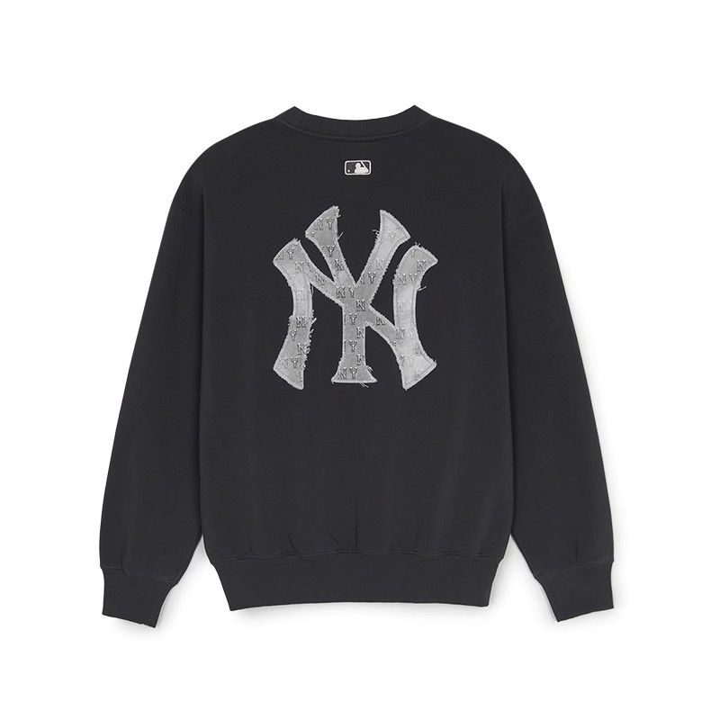 MLB新款男女同款复古老花大logo时尚长袖圆领套头卫衣潮3AMTM0851