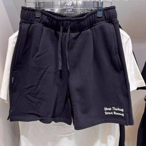 NEW BALANCE NB夏季女子款休闲运动针织透气舒适系带短裤AWS52376