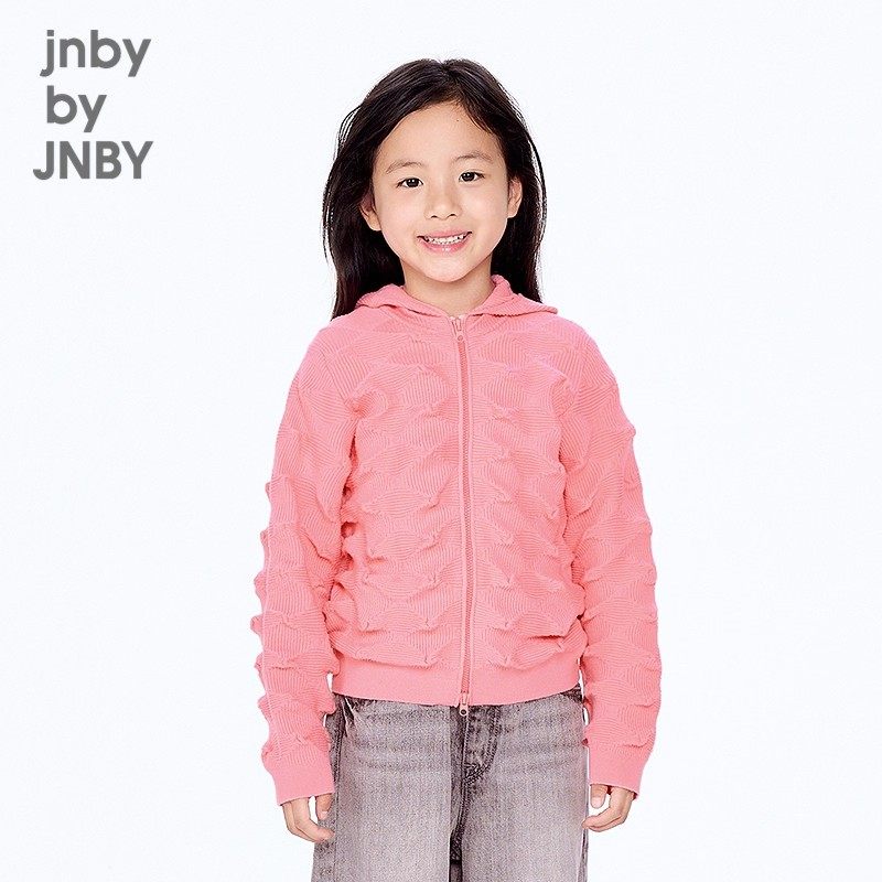 jnbybyjnby江南布衣秋男女童童装短款开襟针织衫1P9313170