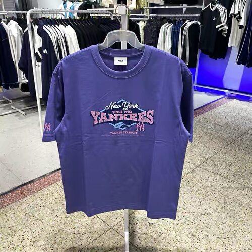 MLB夏季男女同款刺绣运动T恤