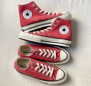 Converse匡威1970s高帮帆布鞋男红色高低帮复古三星标女鞋A05114C