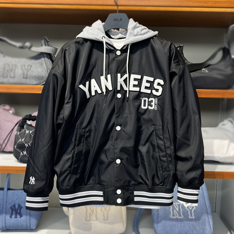 MLB 新款男女同款运动休闲潮流百搭连帽时尚棒球服外套 3AJPV0451