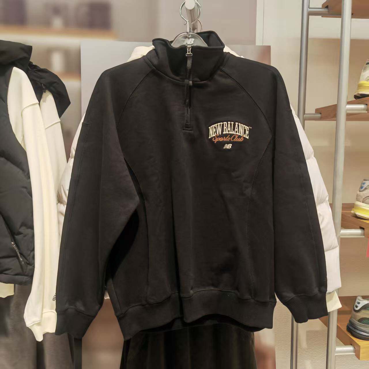 New Balance NB官方正品秋冬新款男款运动休闲翻领卫衣NCF41521