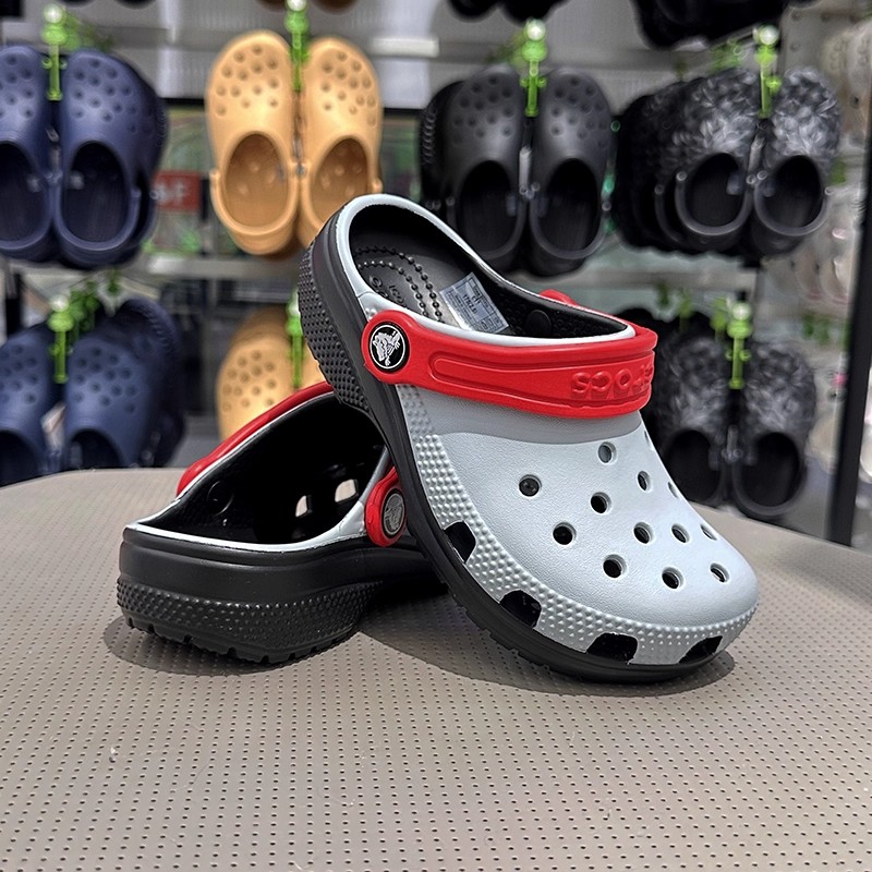 Crocs卡骆驰经典复古儿童款百搭撞色洞洞鞋户外沙滩鞋凉鞋211258