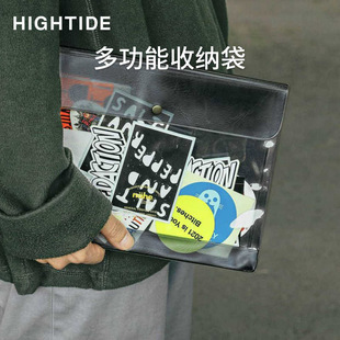 HIGHTIDE nahe创意半透明彩色防污防水六联印章收纳包证件笔袋A7