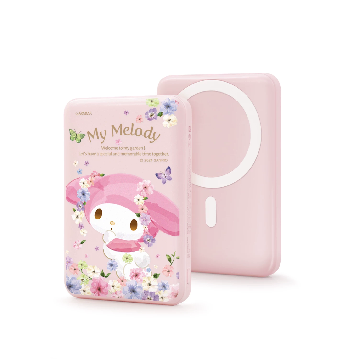 Hello Kitty, яблоко, магнитная совместимость сверхтонкой зарядки iPhone 16, ручной телефон, источник питания, 16proMax, iPhone