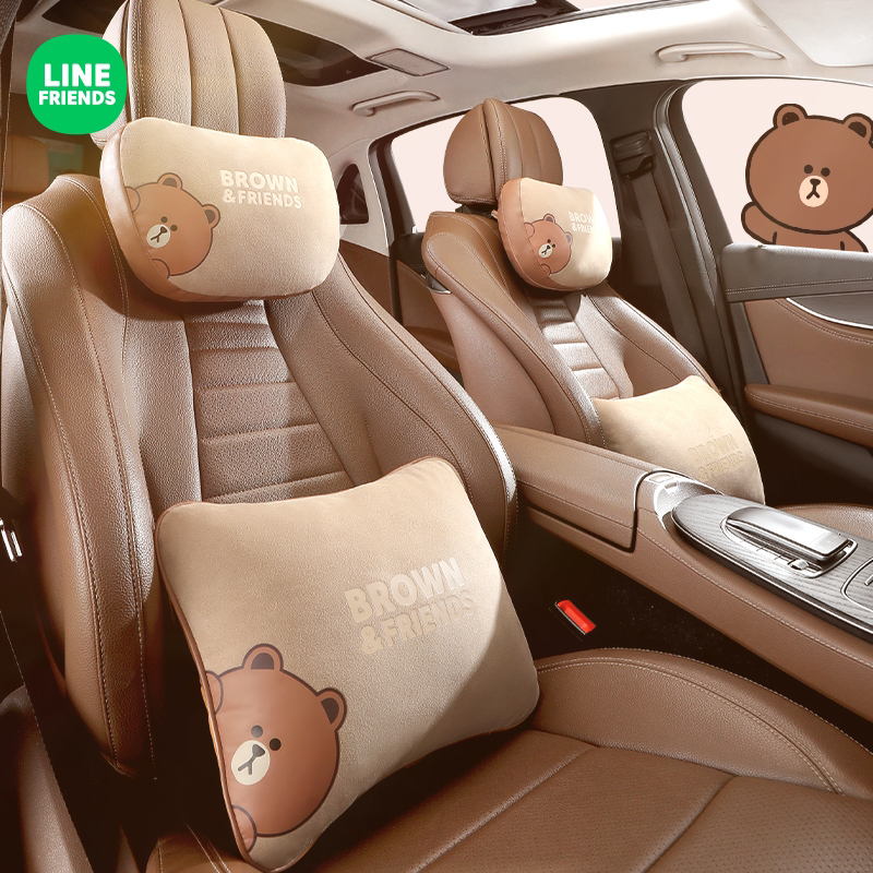 line汽车迈巴赫头枕车用护颈枕开车运动座椅车枕头车内靠枕靠垫