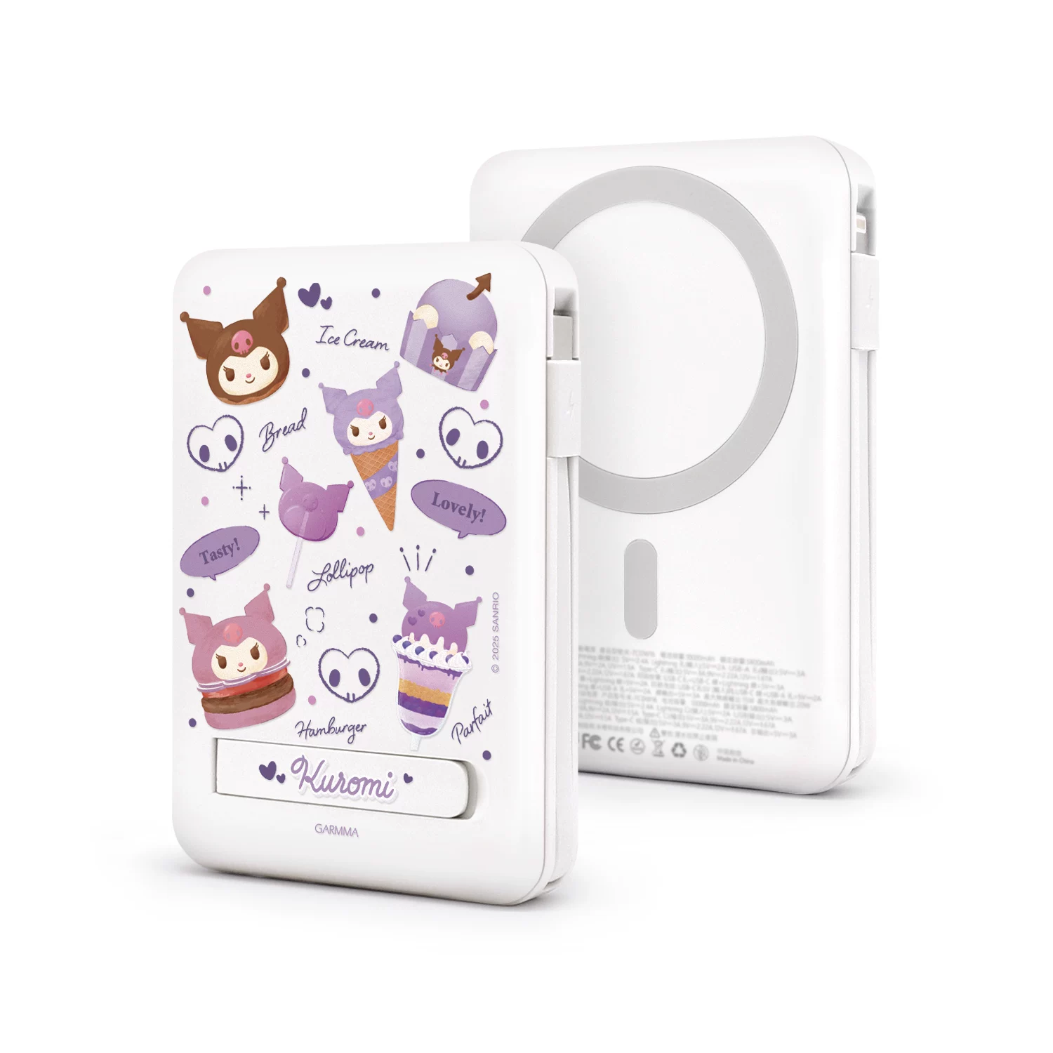 Hello Kitty, яблоко, магнитная совместимость сверхтонкой зарядки iPhone 16, ручной телефон, источник питания, 16proMax, iPhone