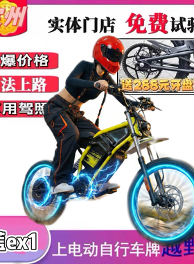 2026新新国标宗申森蓝Ex1电动车越野自行车可上牌不用驾照