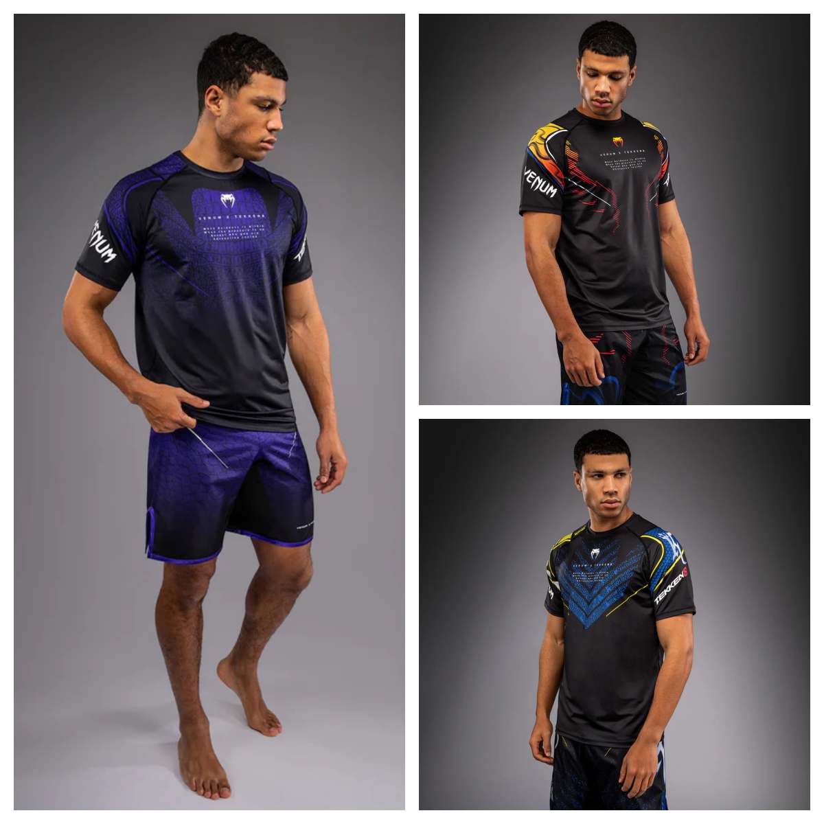 VENUM tekken 8铁拳运动跑步休闲健身速干T恤 训练对抗透气短袖