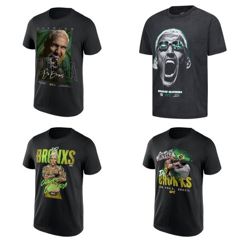 UFC查尔斯 奥利维拉Charles Oliveira 冠军T恤 格斗训练透气短袖