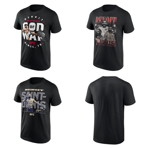 UFC法国特种兵圣丹尼斯Benoit Saint-Denis选手T恤 格斗透气短袖
