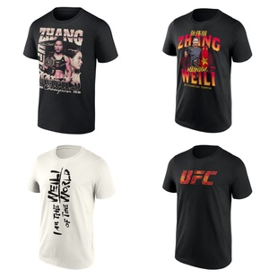 UFC 张伟丽 Zhang Weili草量级冠军T恤 格斗训练圆领男女透气短袖