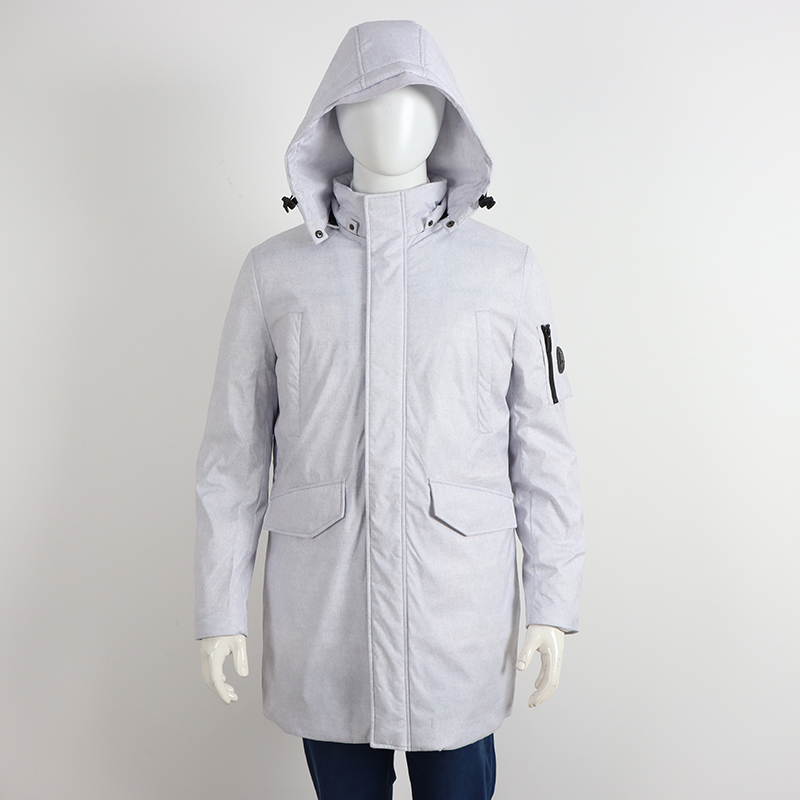 YR3  鸟绒高端 BAO尼秋冬季男装质感休闲百搭中长款羽绒服男