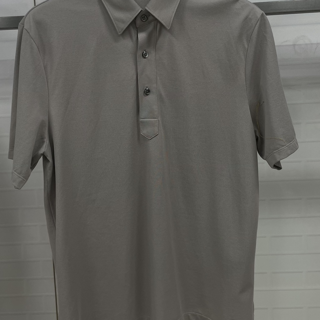 CP159  48码2024新款凯迪路诗兰男士商务休闲百搭翻领短袖T恤微瑕