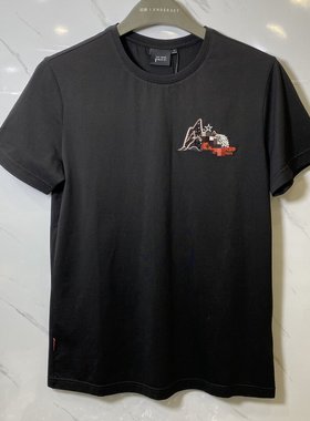 DX57   李来路易诗兰男士新款商务休闲百搭圆领t恤中青年短袖时尚