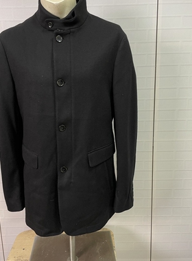 WB8  52码柔软款 秋冬季新款西装领毛呢大衣百搭休闲款西装领