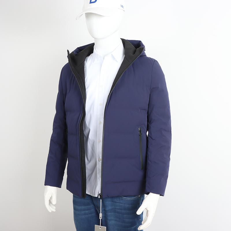 YR28冬季男士短款连帽羽绒服 商务休闲百搭 保暖外套冬装