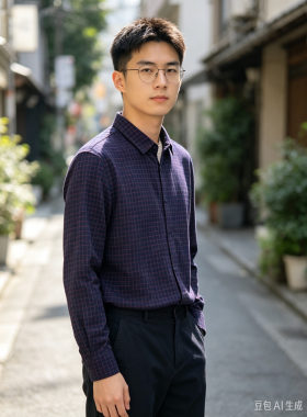 CX426    长袖休闲春秋季男士休闲开衫衬衣