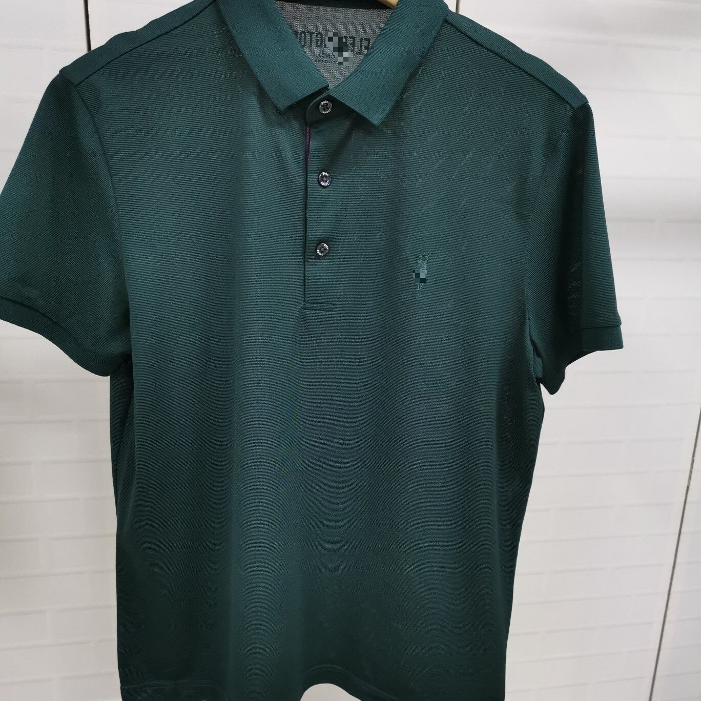 CP545    48  码2024新款路易诗男士商务休闲百搭翻领短袖T恤