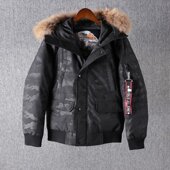 质感休闲百搭款 男装 羽绒服连帽 圣卡丹高端冬季 YR29