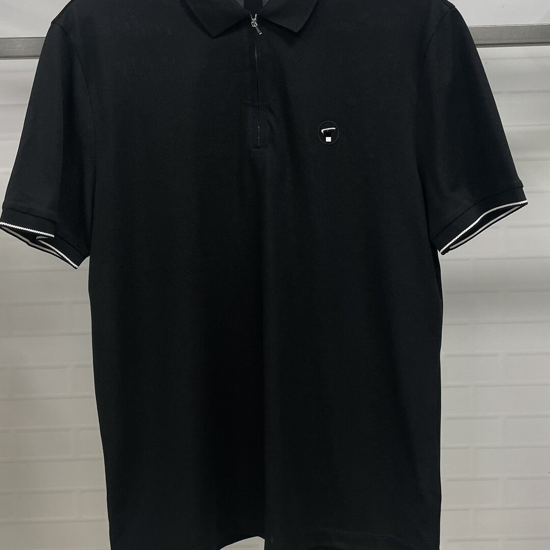 CP558   50  码2024新款路易诗男士商务休闲百搭翻领短袖T恤