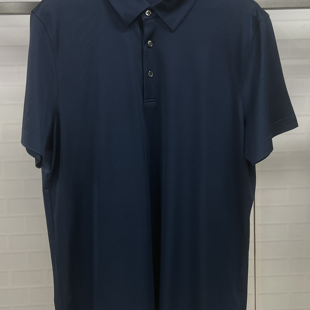 CP11 约52码2024新款凯迪路诗男士商务休闲百搭翻领短袖T恤瑕疵品